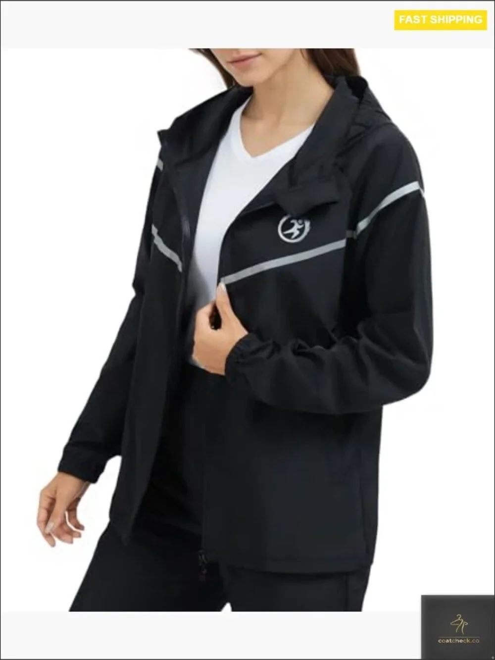 Lightweight Rain Jacket Waterproof Breathable Hooded Raincoat for Outdoor